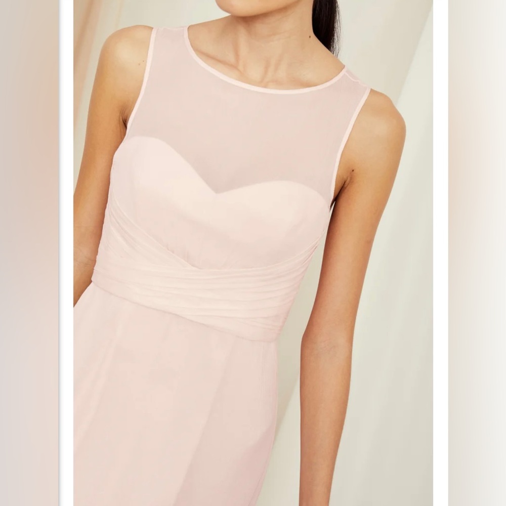{AMSALE} Blush Pink Bridesmaid Dress - Picture 4 of 5